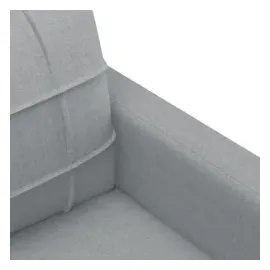 vidaXL 2-Sitzer-Sofa Hellgrau 120 cm Stoff