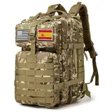 smallrun Taktischer Militär-Rucksack, 45 l, großes Fassungsvermögen, Crossfit-Rucksack, faltbar, wasserdicht, Bergsteigen, Wandern, Camping, Und Verdecamo, Y