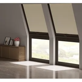 Woltu Thermorollo Dachfenster 60 x 93 cm beige