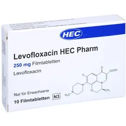 LEVOFLOXACIN HEC Pharm 250 mg Filmtabletten 10 St