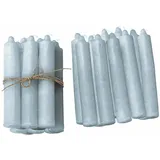 Loberon Noufa Stumpenkerze 20 St. graublau