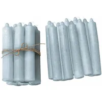 Loberon Noufa Stumpenkerze 20 St. graublau