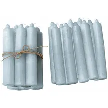 Loberon Noufa Stumpenkerze 20 St. graublau