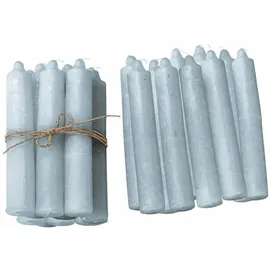 Loberon Noufa Stumpenkerze 20 St. graublau