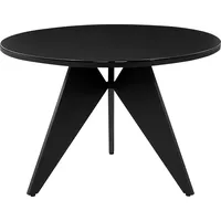 Beliani Gartenmöbel Set Aluminium schwarz 4-Sitzer Auflagen grau OLMETTO/TAVIANO