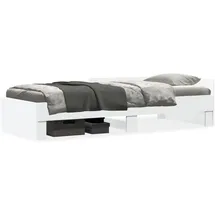 vidaXL Bettgestell 100 x 200 cm Weiß