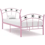 vidaXL Einzelbett 90 x 200 cm Rosa