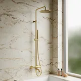 Omnires Y Duschsystem, Thermostat, mit Wanneneinlauf, Y1234GLB,