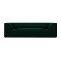 Micadoni Sofa, Dunkelgrün, Textil, 3-Sitzer, 93x69x232 cm, Hergestellt in