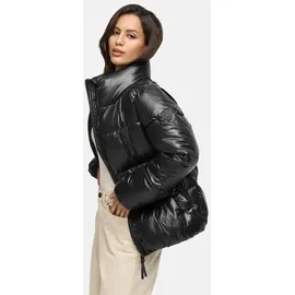 Marikoo Damen Winter Steppjacke gesteppt Anorak Puffer Jacket Winterjacke hochschließender Kragen & Reißverschluss Hazalee