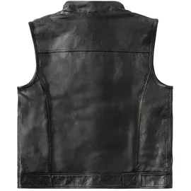 West Coast Choppers Collab 13 1/2 Leder Weste - Black - L