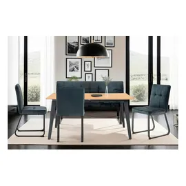 byLIVING Sitzbank TALEA Dunkelgrau 160 x 92 x 59 cm