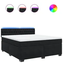 vidaXL Boxspringbett 180 x 200 cm Schwarz