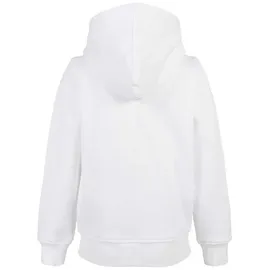 Build Your Brand Organic Basic Reißverschlusspullover White 134-140 cm