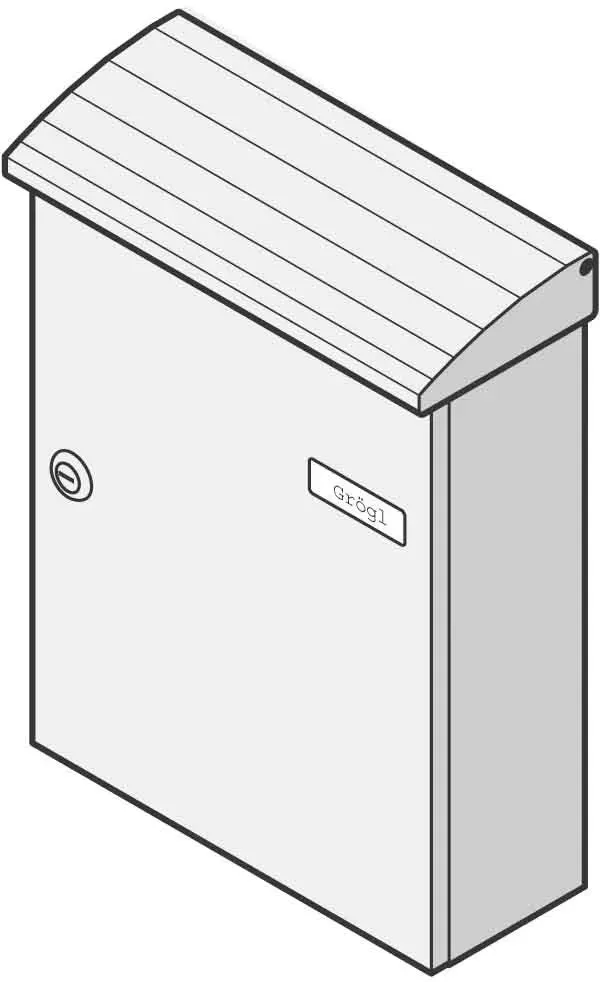 Renz Metallwaren. Briefkasten gr 17-1-10114 gr