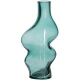 BigBuy Home Vase, grün, Glas, 12,5 x 10 x 25 cm