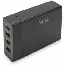 Digitus Ladegerät 72W 4 Port 3x USB-A 1x USB-C schwarz