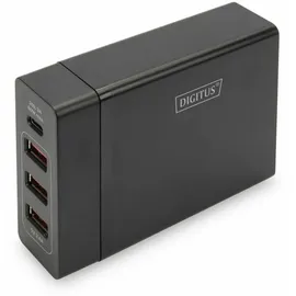 Digitus Ladegerät 72W 4 Port 3x USB-A 1x USB-C schwarz