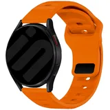 Strap-it Oppo Watch Armband Silikon für Oppo Watch X3 - Orange - Druckknopf Verschluss