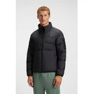 Daunenjacke BOSS GREEN "OW Urbanex Puffer", Herren, Gr. M, dunkelblau402, Web, Obermaterial: 100% Polyester. Füllung: 80% Entendaune, 20% Entenfeder, unifarben, regular fit normal, hoch geschlossener Ausschnitt, abgesteppte Kante, Jacken, Stehkragen, reflektierende Details, Ärmeltasche