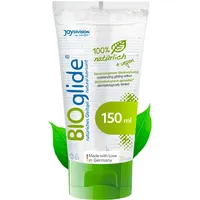 JOYDIVISION Original BIOglide Gleitgel neutral 150 ml I Gleitmittel 100% natürlich & vegan I Wasserbasiertes Gleitgel I Bio Gleitgel für Latexkondome geeignet I water based Lubrication