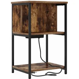 vidaXL Nachttisch 2 pcs Räuchereiche 40 x 40 x 61 cm Holzwerkstoff