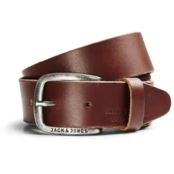Jack & Jones Herren Ledergürtel JJIPAUL Schwarz 95cm