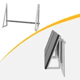 Powerness Aufständerung Solarmodul Halterung Balkonkraftwerk für Garten & Balkon Haken