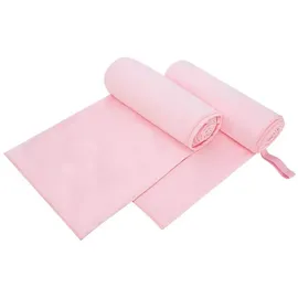vidaXL Sporthandtuch 200 x 100 cm rosa 2 St.
