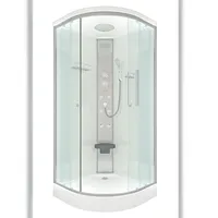 AcquaVapore Duschkabine Fertigdusche Dusche Komplettkabine D10-10T0-EC 90x90 cm Mit 2k Scheiben Versiegelung