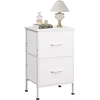 Wlive Kommode, mit 2 schubladen,Stoffschubladen mit Auszügen,für Schlafzimmer, Flur,Wohnzimmer,