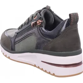 Marco Tozzi Damen Sneaker mit Reißverschluss Freizeit, Grün 40