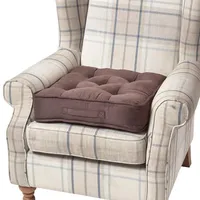 Homescapes Sitzkissen 50 x 50 cm Braun