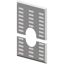 ALTERNATIVE HAUSTECHNIK Wandblende mit Hinterlüftung DN 100 280x350mm