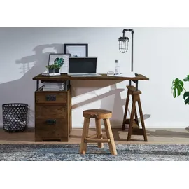 Massivmoebel24 Schreibtisch Mango braun