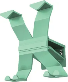 Wandgarderobe Alu.4HakenLänge 170mm grün