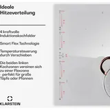 Klarstein Masterzone 60 Hybrid Induktionskochfeld Einbau 4 Flex-Zonen Weiß