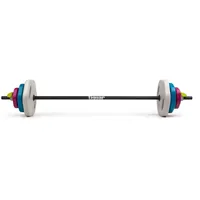 tiguar Langhantel-Set 19 kg PU-Scheiben Krafttraining