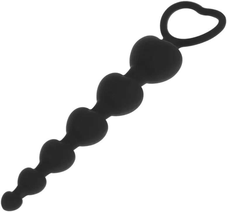 Black&Silver - Mila Anal-Herzkette 18 cm