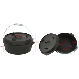 El Fuego Dutch Oven 5,6 l Gusseisen schwarz