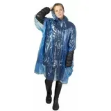 Regenponcho Einheitsgröße Blau Transparent EINHEITSGRÖSSE