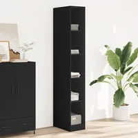 VidaXL Kleiderschrank Schwarz 30x50x200 cm Holzwerkstoff