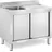 Royal Catering Spülenschrank 1 Becken - - Edelstahl 100 x 60 cm