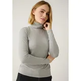 More & More Basic-Rollkragenshirt Grau 46