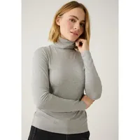 More & More Basic-Rollkragenshirt Grau 46