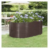 vidaXL Hochbeet Pulverbeschichteter Stahl 175 x 100 x 68 cm Braun