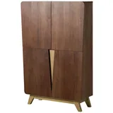 MASSIVMOEBEL24.DE Highboard 100 x 145 x 40 cm Braun