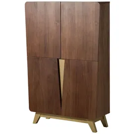 MASSIVMOEBEL24.DE Highboard 100 x 145 x 40 cm Braun