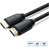 MicroConnect HDMI-Kabel 2.1 5 m Schwarz