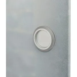 vidaXL Schiebetür Glas und Aluminium 178 cm Silbern